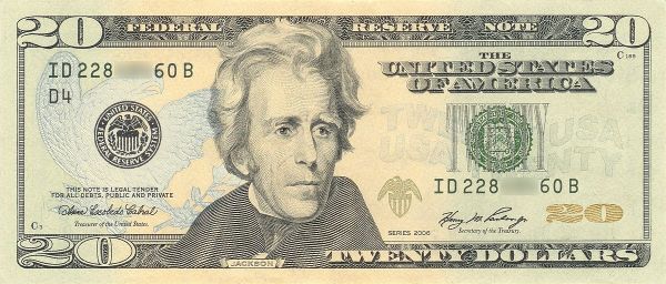 Twenty dollar bill