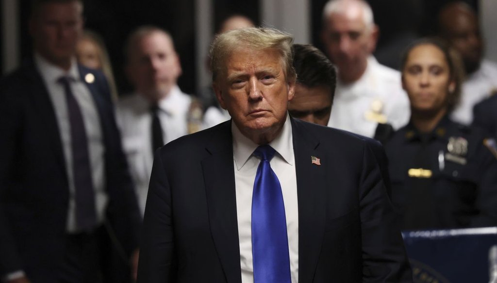 Trump saliendo de corte de NY 05/30/24