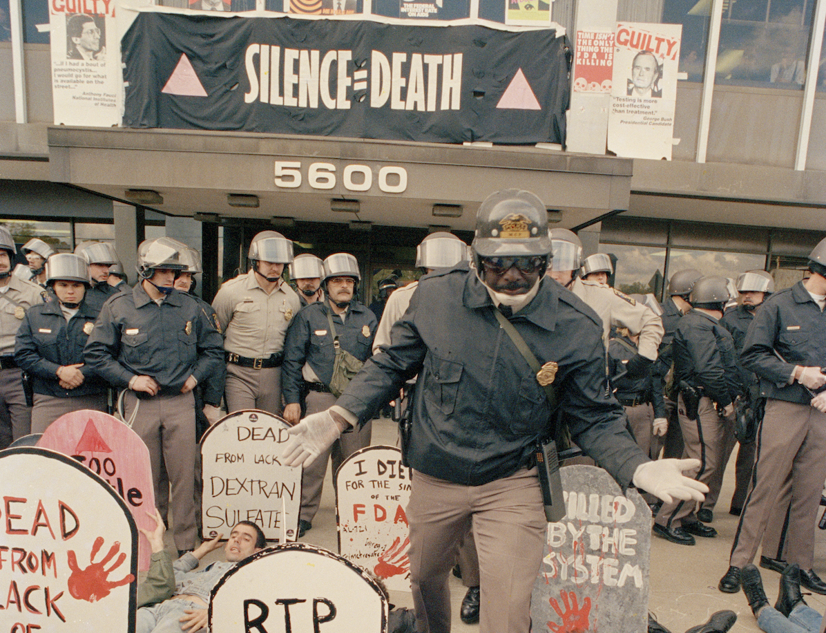 ACT Up protest