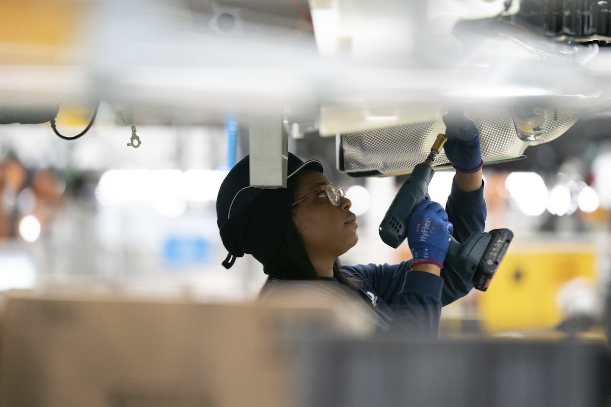 Auto assembly line in Greer, S.C., 2022