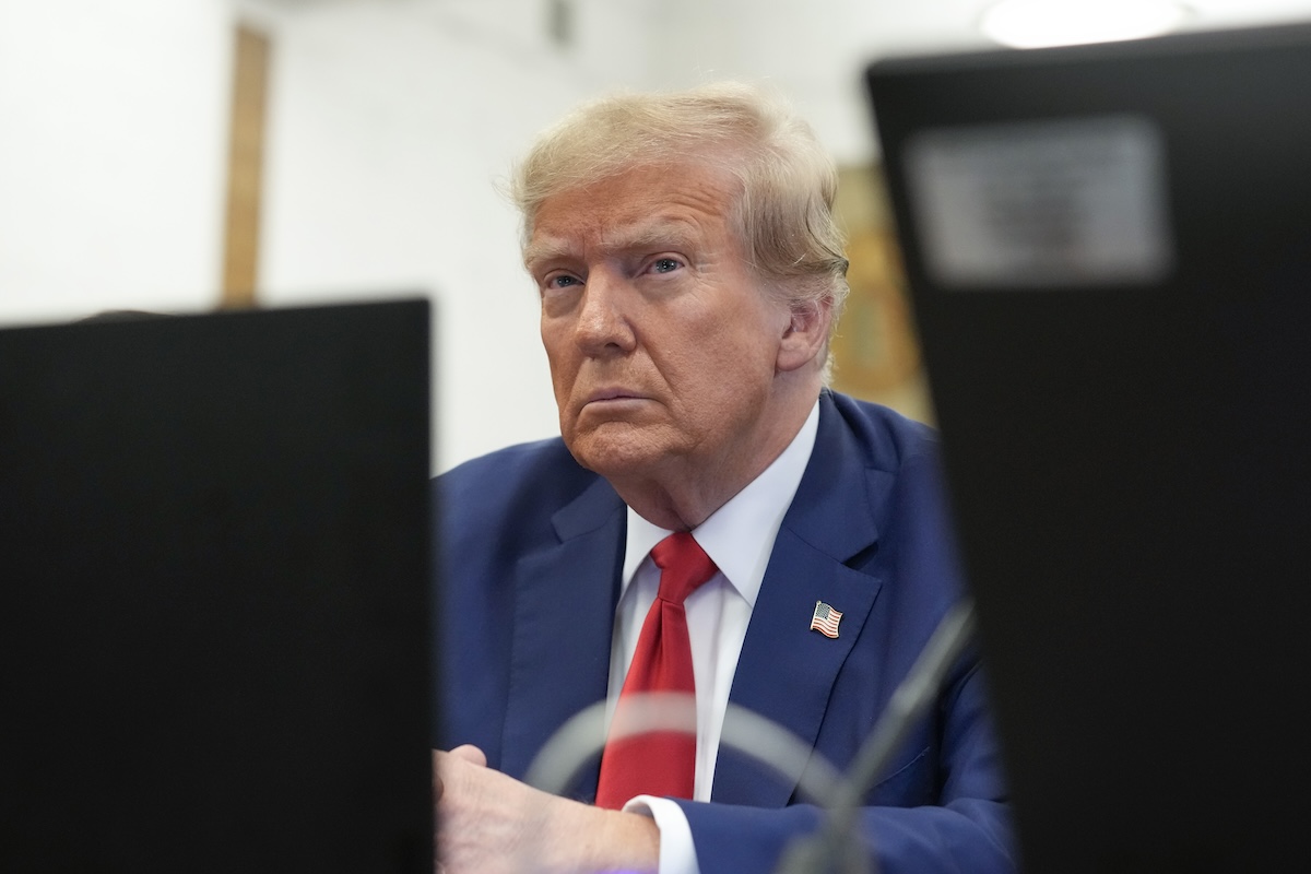 Trump sitting in civil court in New York, 1-11-2024
