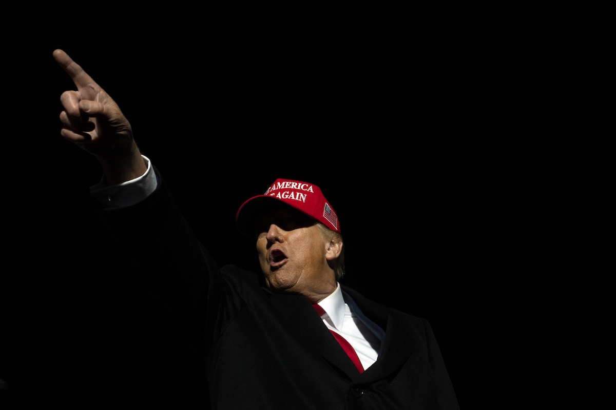 Donald Trump at campaign rally in Schnecksville, Pa., 4-13-2024