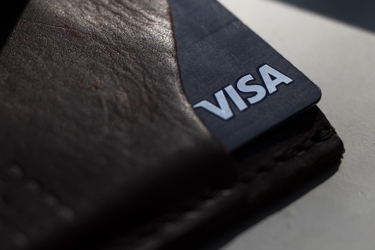Imagen de una tarjeta de credito VISA