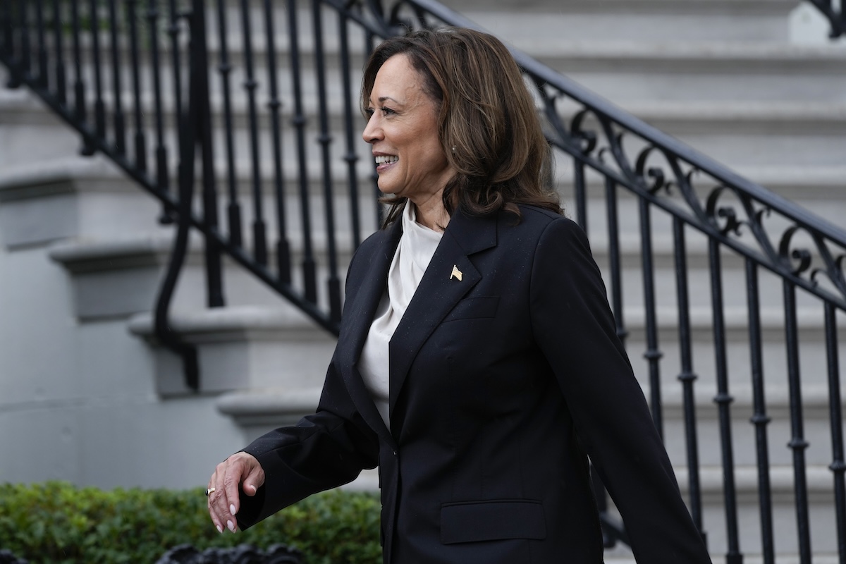 Kamala Harris the day after Biden dropped out at White House, 7-22-2024