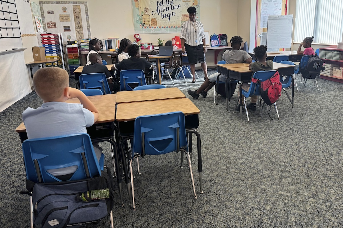 Classroom in Florida for Trump promises