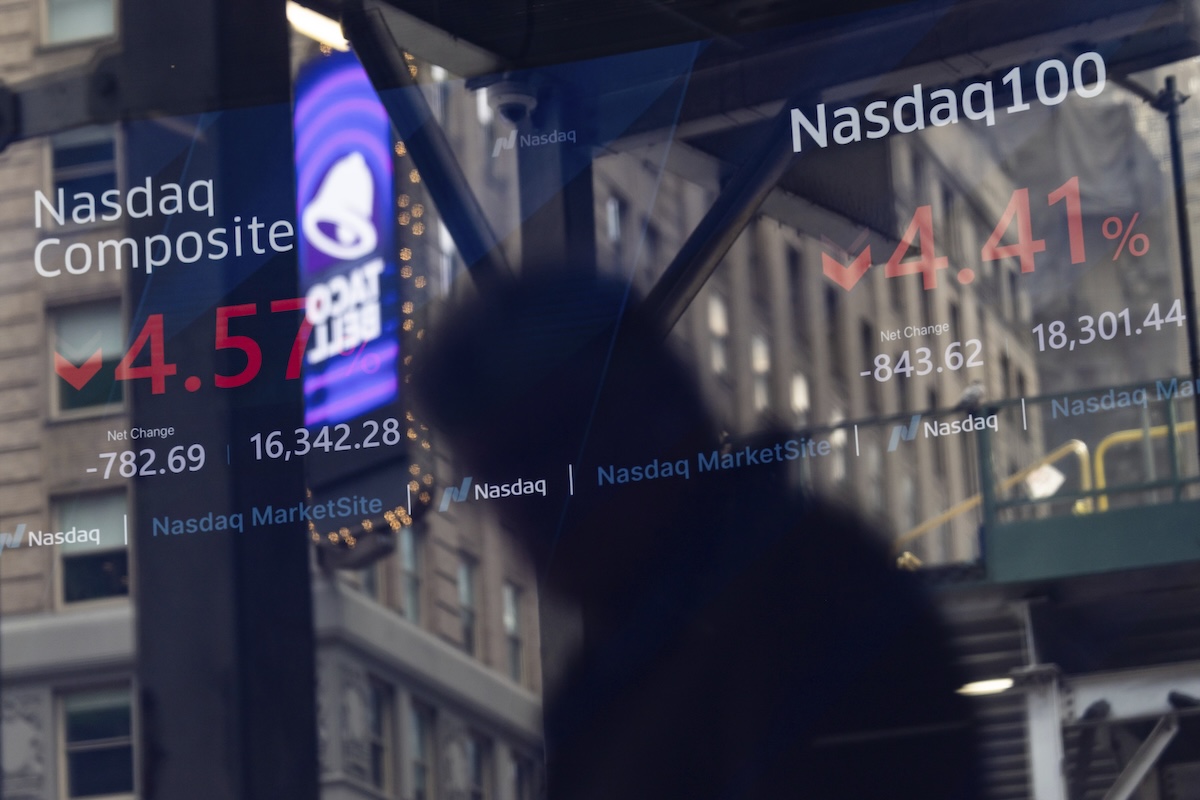 NASDAQ prices April 10, 2025