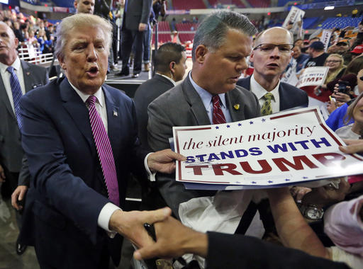 Trump campaigning in WV in 2016