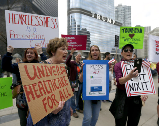 Obamacare repeal protest