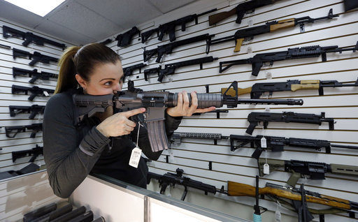 Gun in gun store