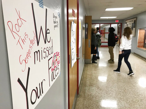 WV school hallway