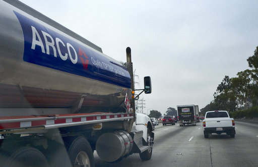Gas tanker truck