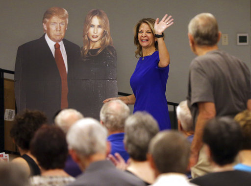 kelli ward senate campaign 2018 cutout cardboard trump