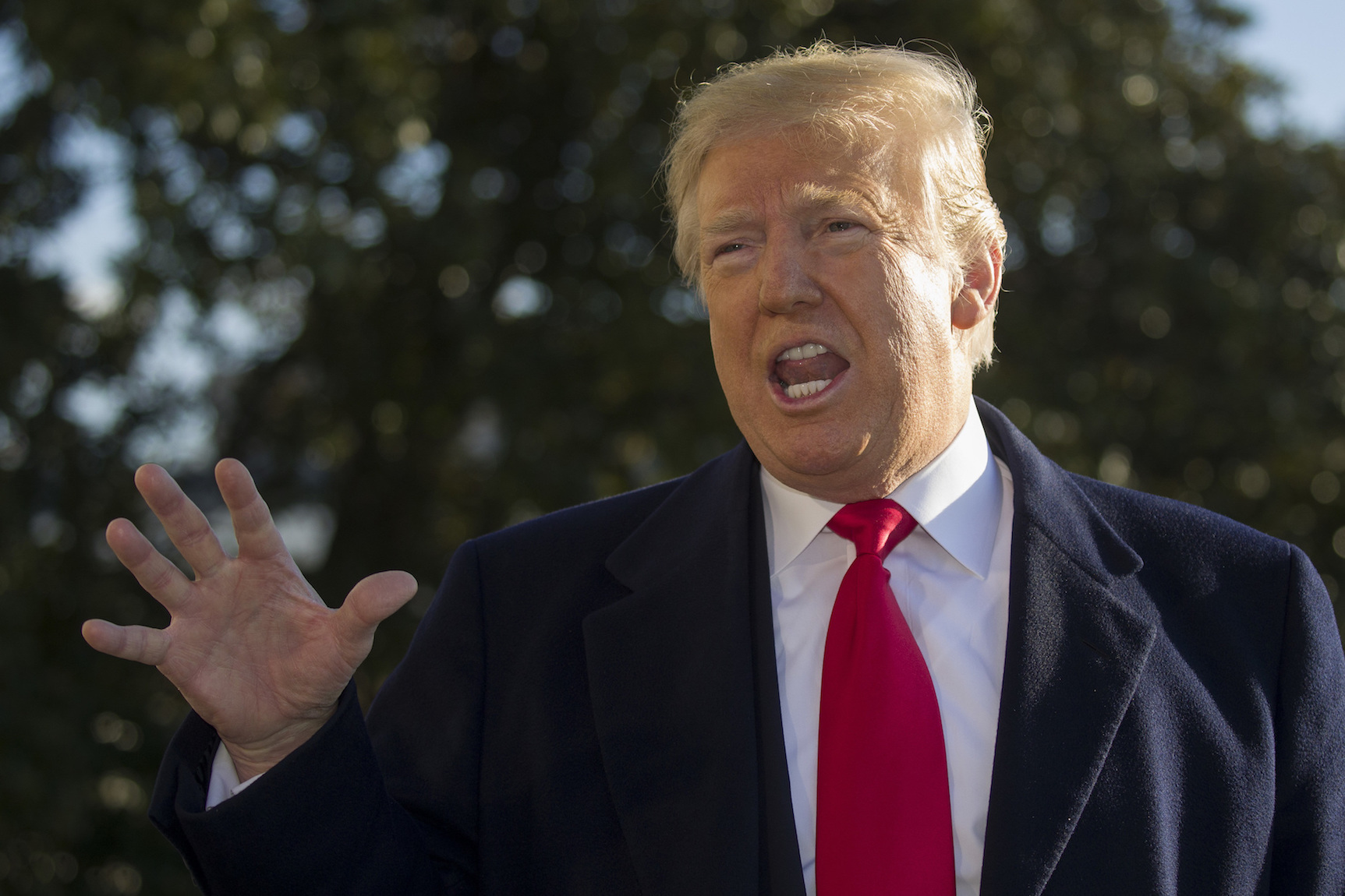 Trump talking