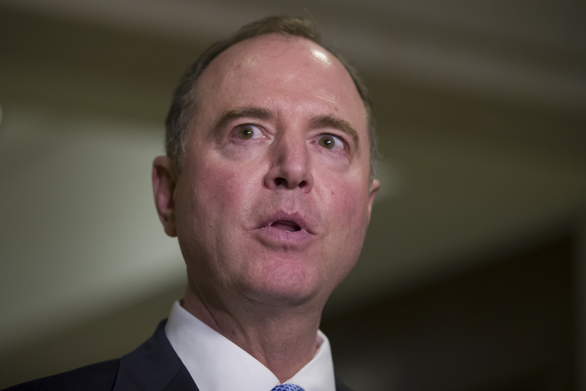 Closeup of Adam Schiff March 2019