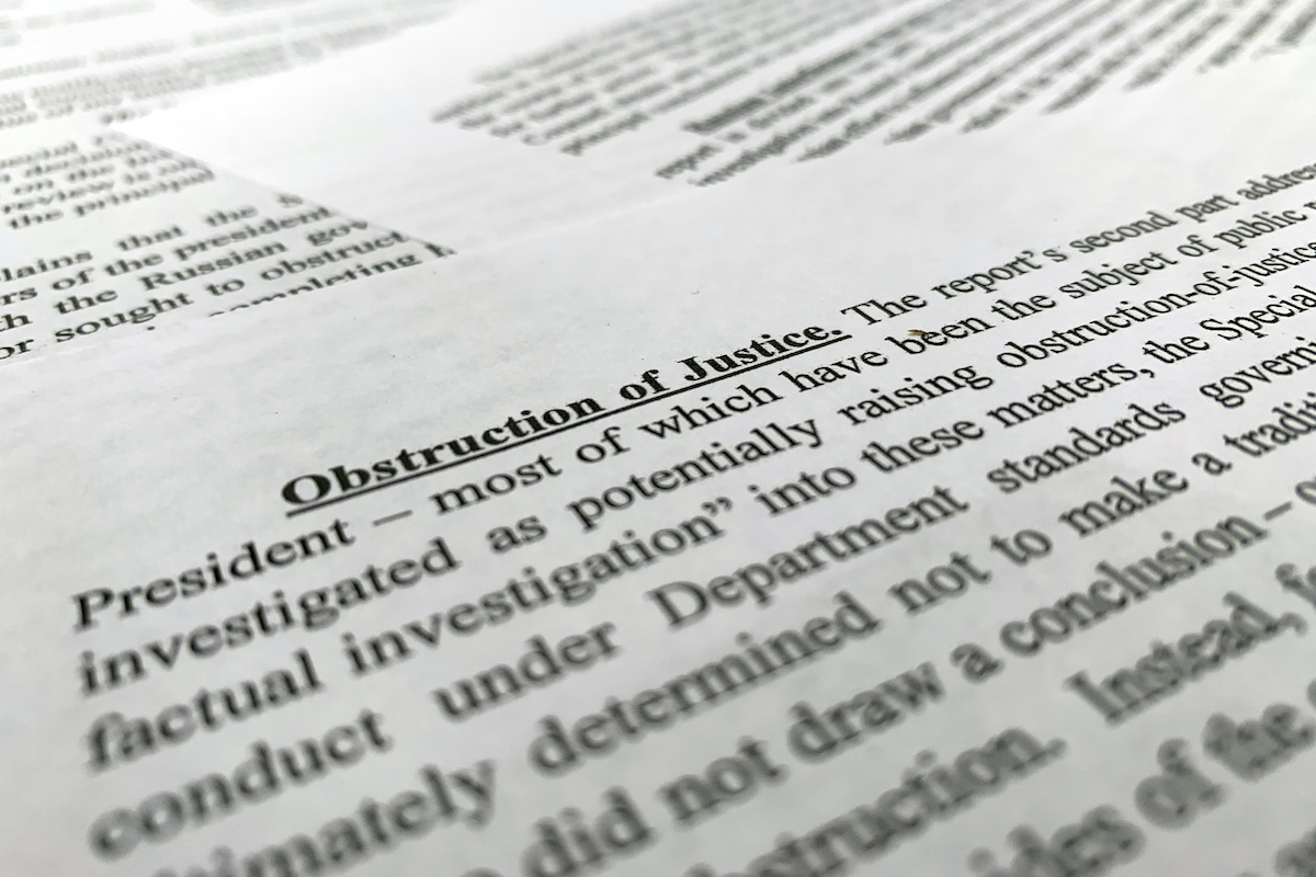 Mueller Barr Russia obstruction of justice Trump docs