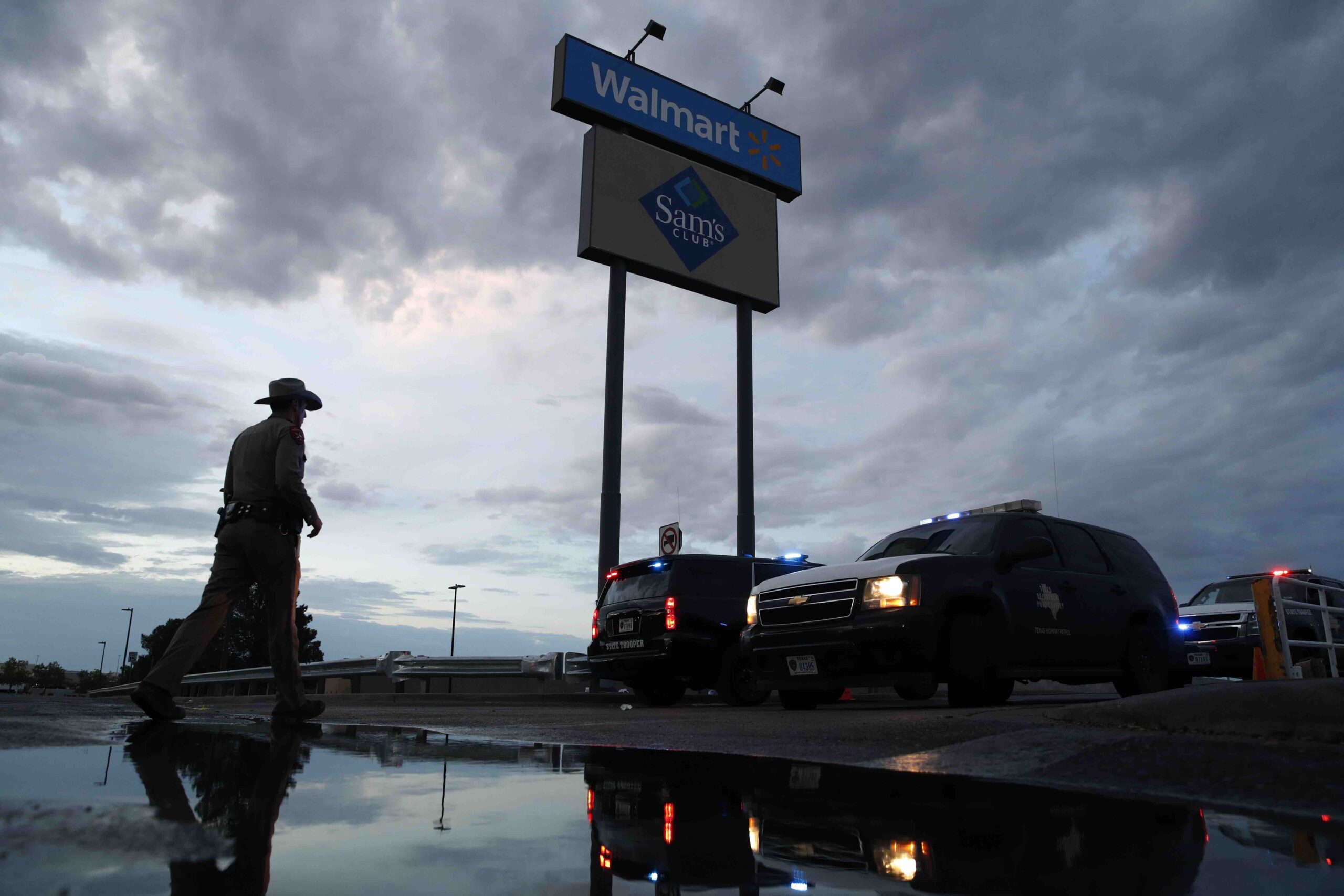 Police at El Paso shooting site