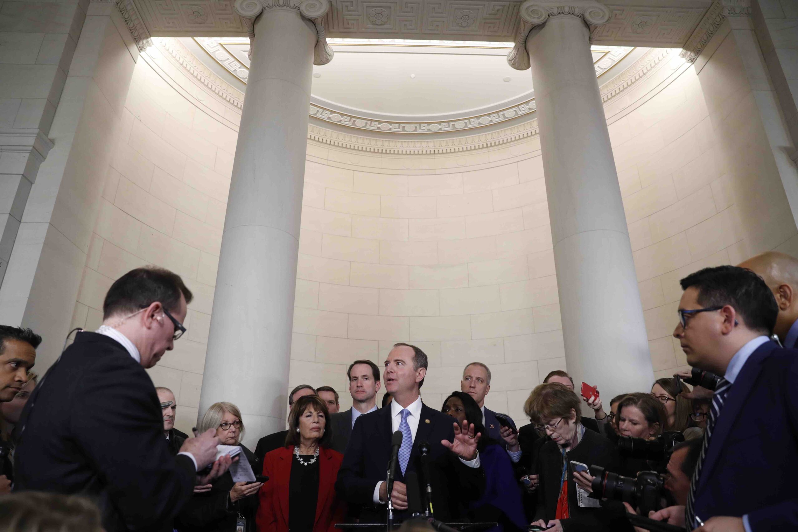 Schiff after impeachment hearing
