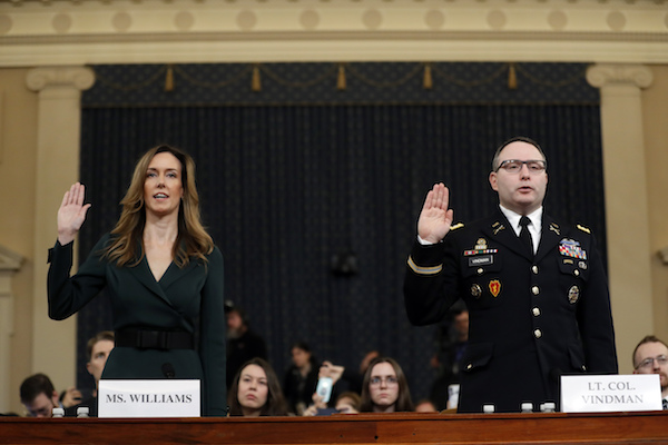 Williams Vindman impeachment