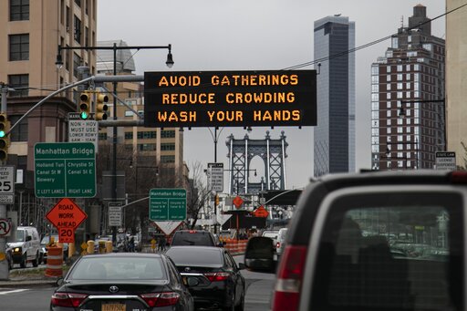 NY street sign coronavirus