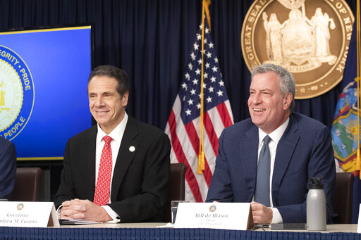 Image accompanying Says that under the law, New York City Mayor Bill de Blasio “can’t open” the city’s schools.