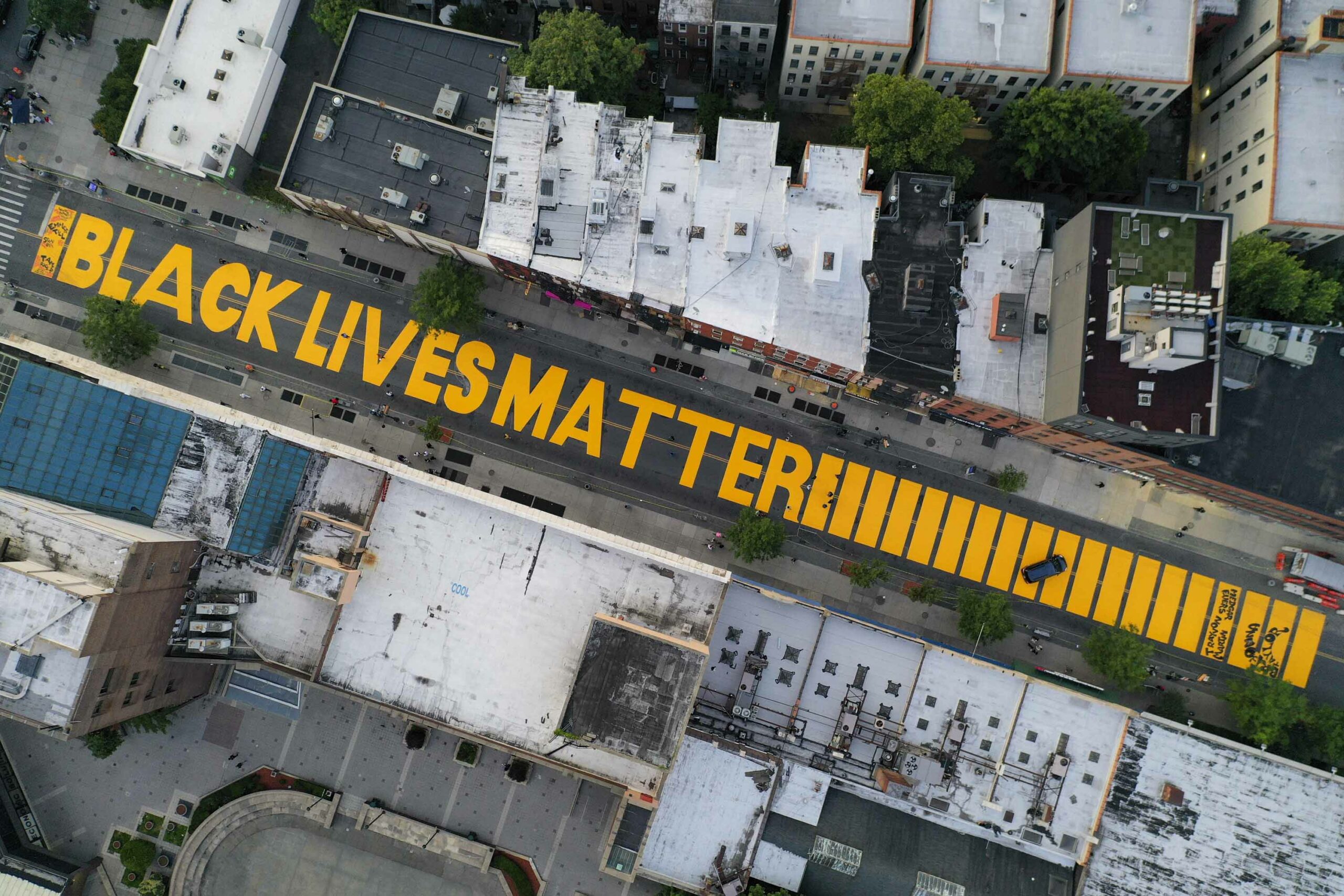 BLM street painting NYC