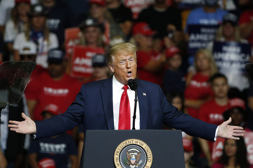Trump speaking in Tulsa 1