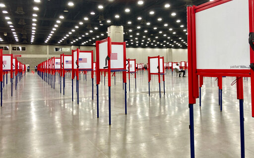 Polling place for money race