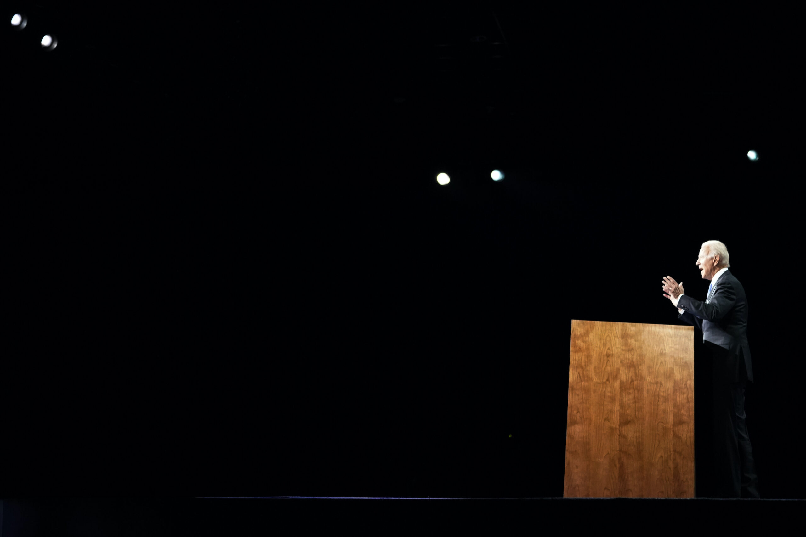 DNC Night 4: Biden speaking to empty room