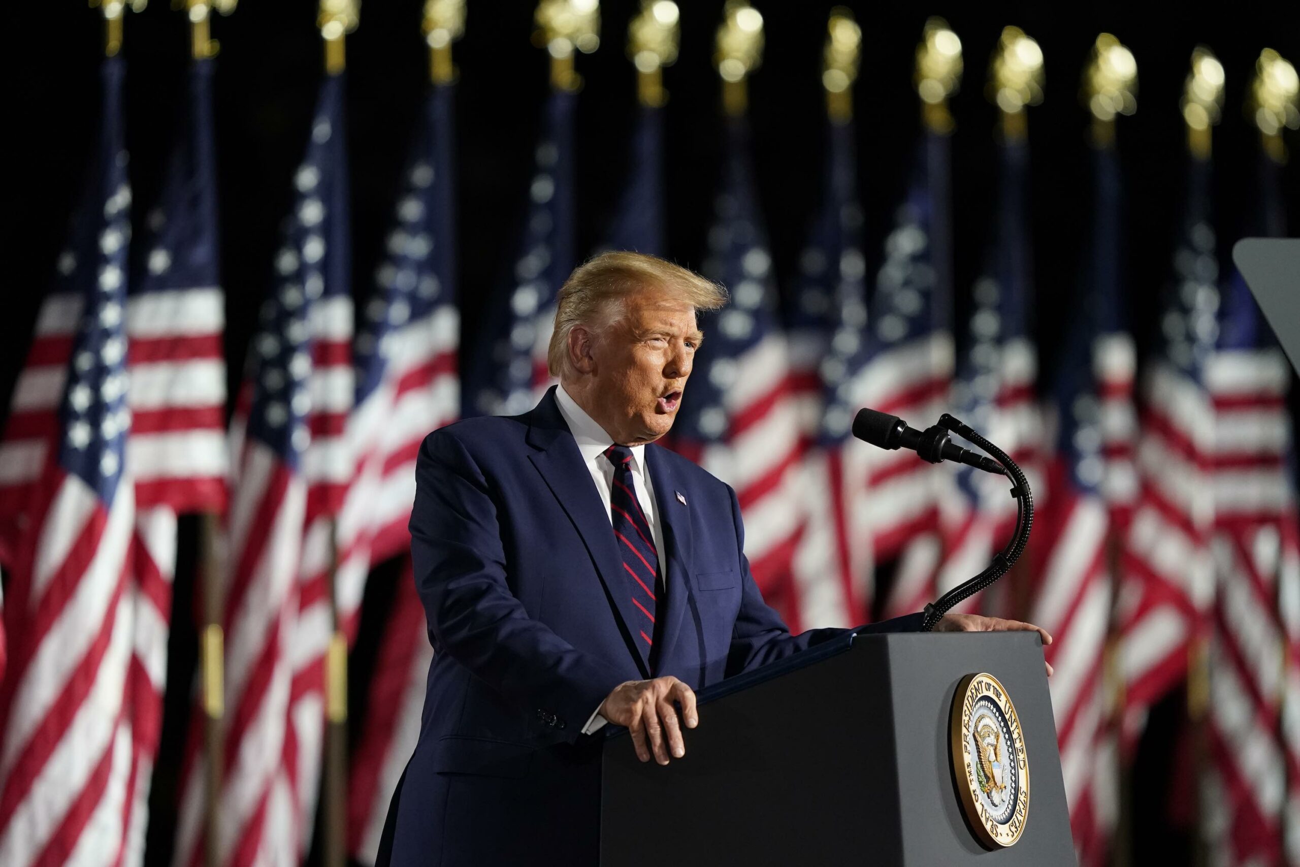 Trump at RNC podium