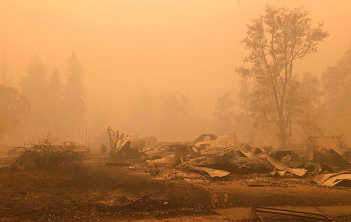 Oregon wildfire art