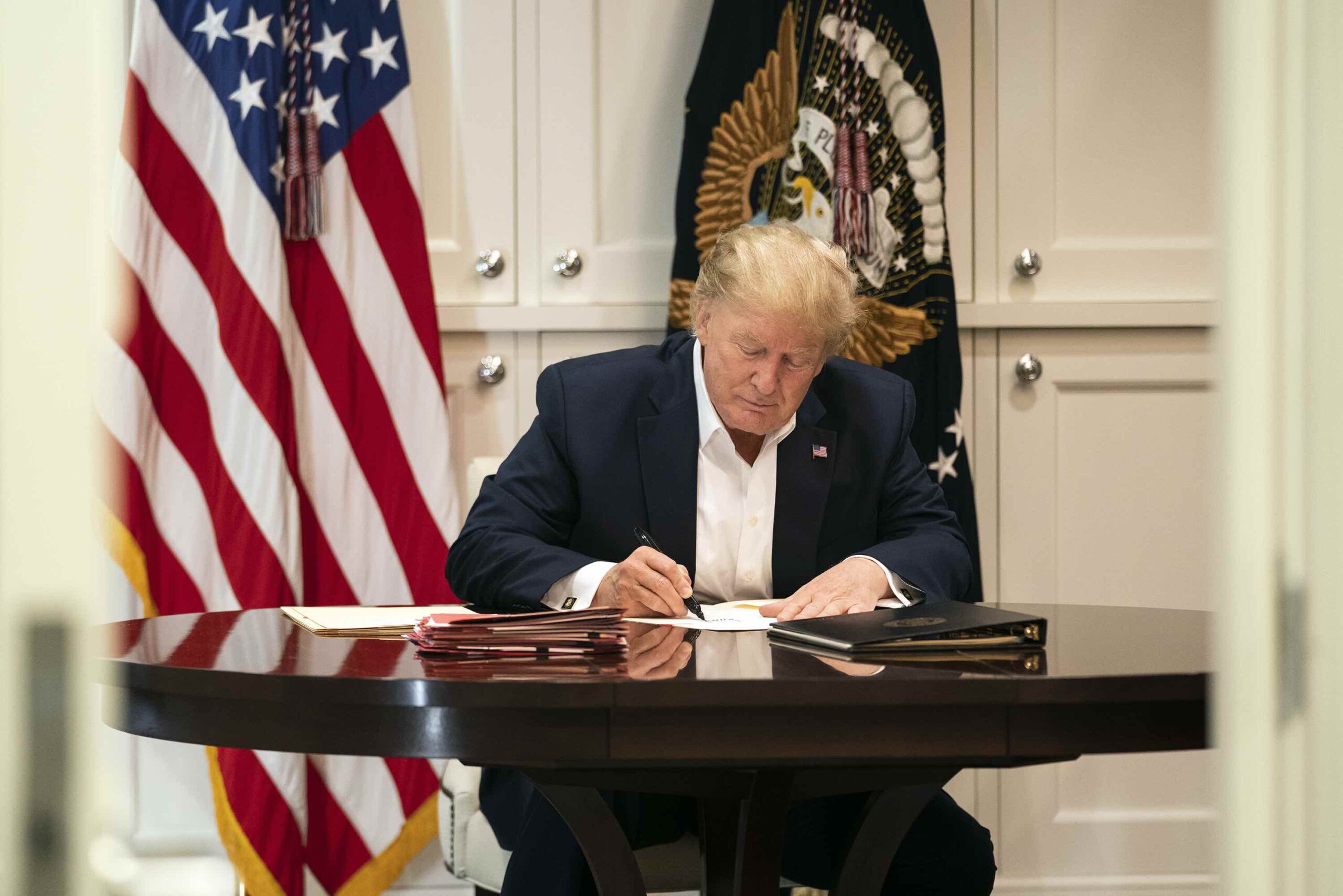 Trump at Walter Reed