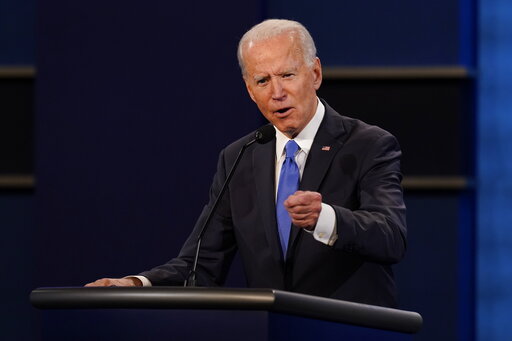 Biden final debate art