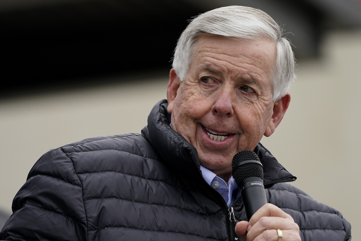 Mike Parson file photo from Oct 2020 campaign