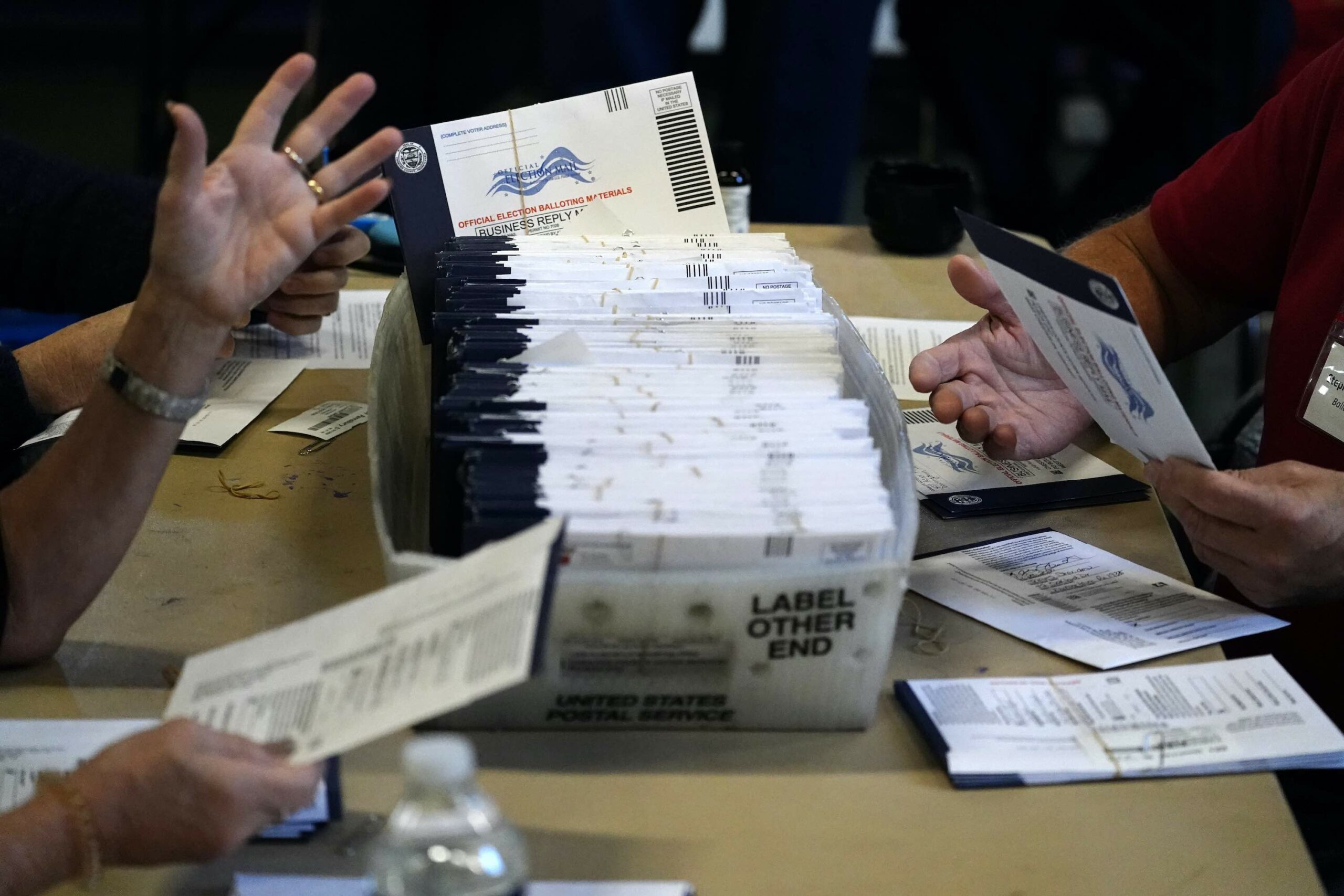 Counting ballots in Pa.