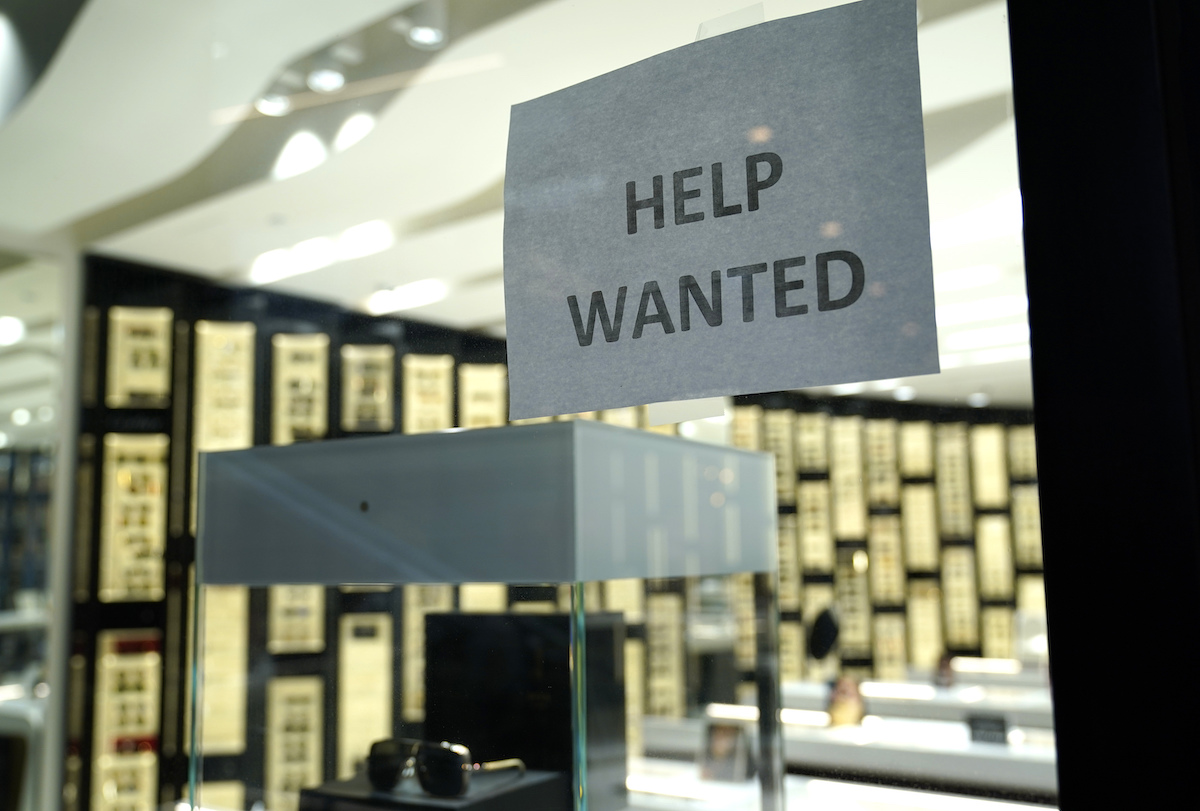Help wanted sign Miami 2020 art