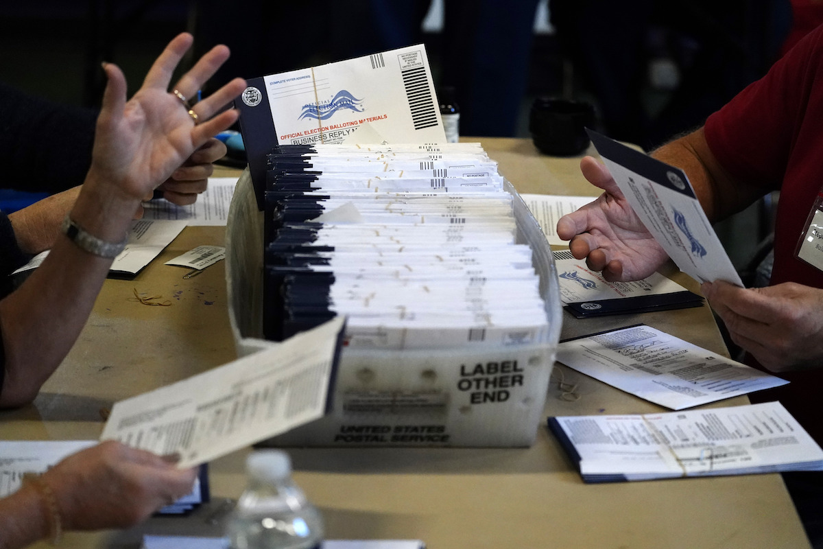 Chester County mail ballots 2020 election art