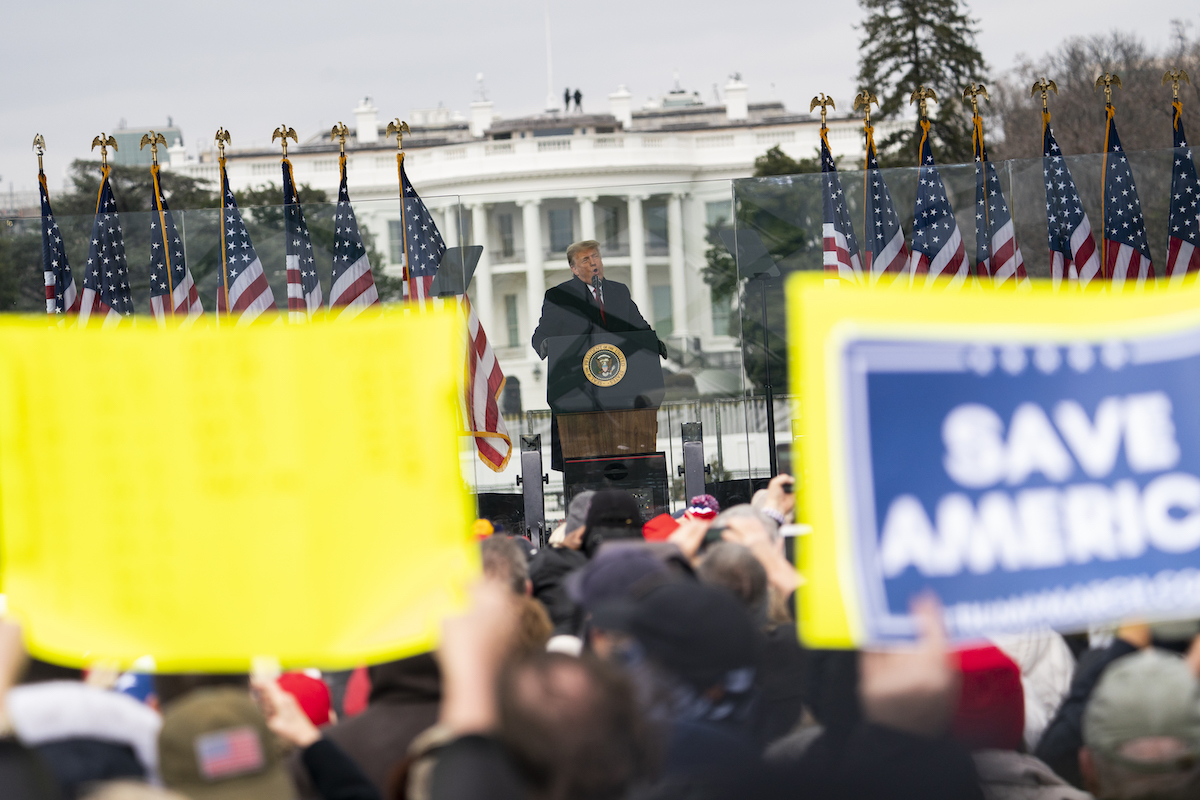 Trump speaks Jan. 6 rally for 9/11 conspiracy theories story
