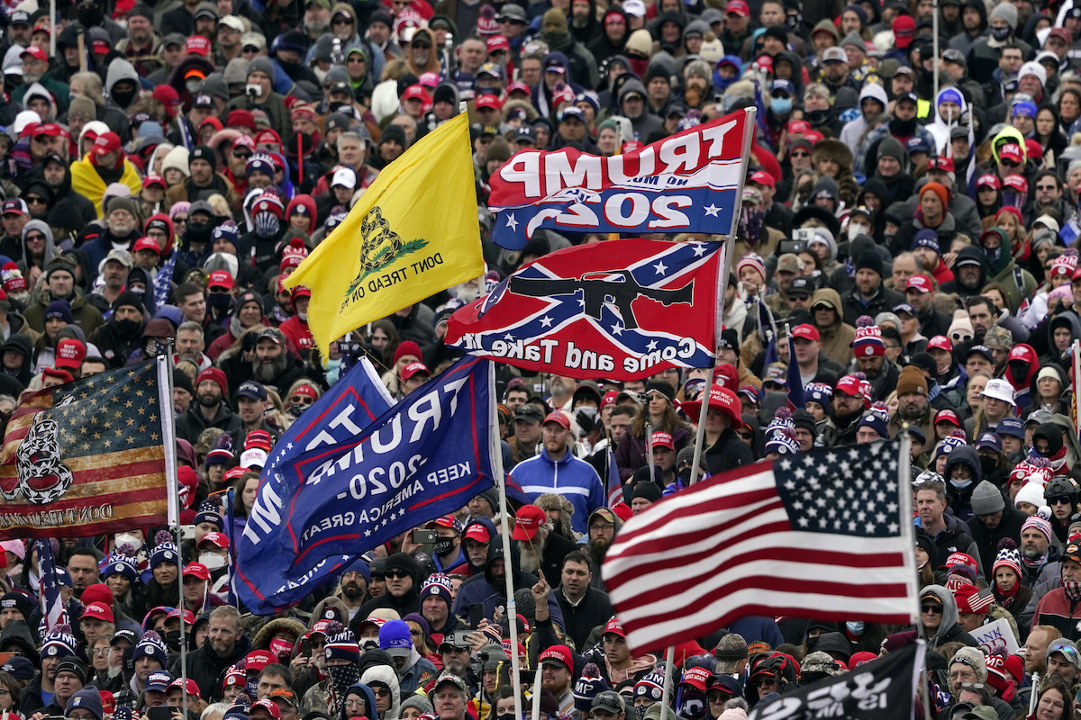 Confederate flags Capitol riot art