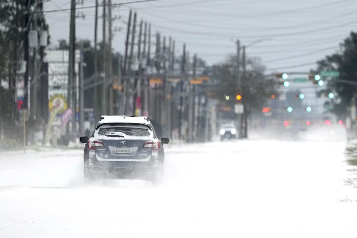 Winter storm in Spring, Texas, on Feb. 15, 2021