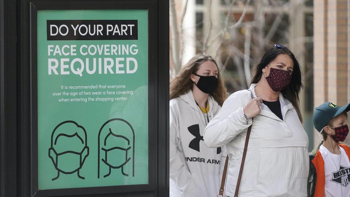 salt lake city fase mask required sign March 8 2021
