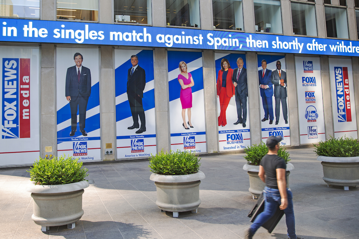 Fox News personalities building promo art