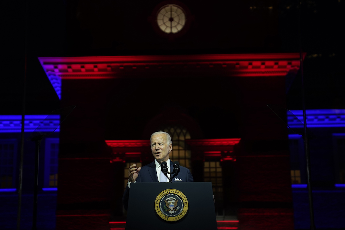 Biden prime time Phila speech