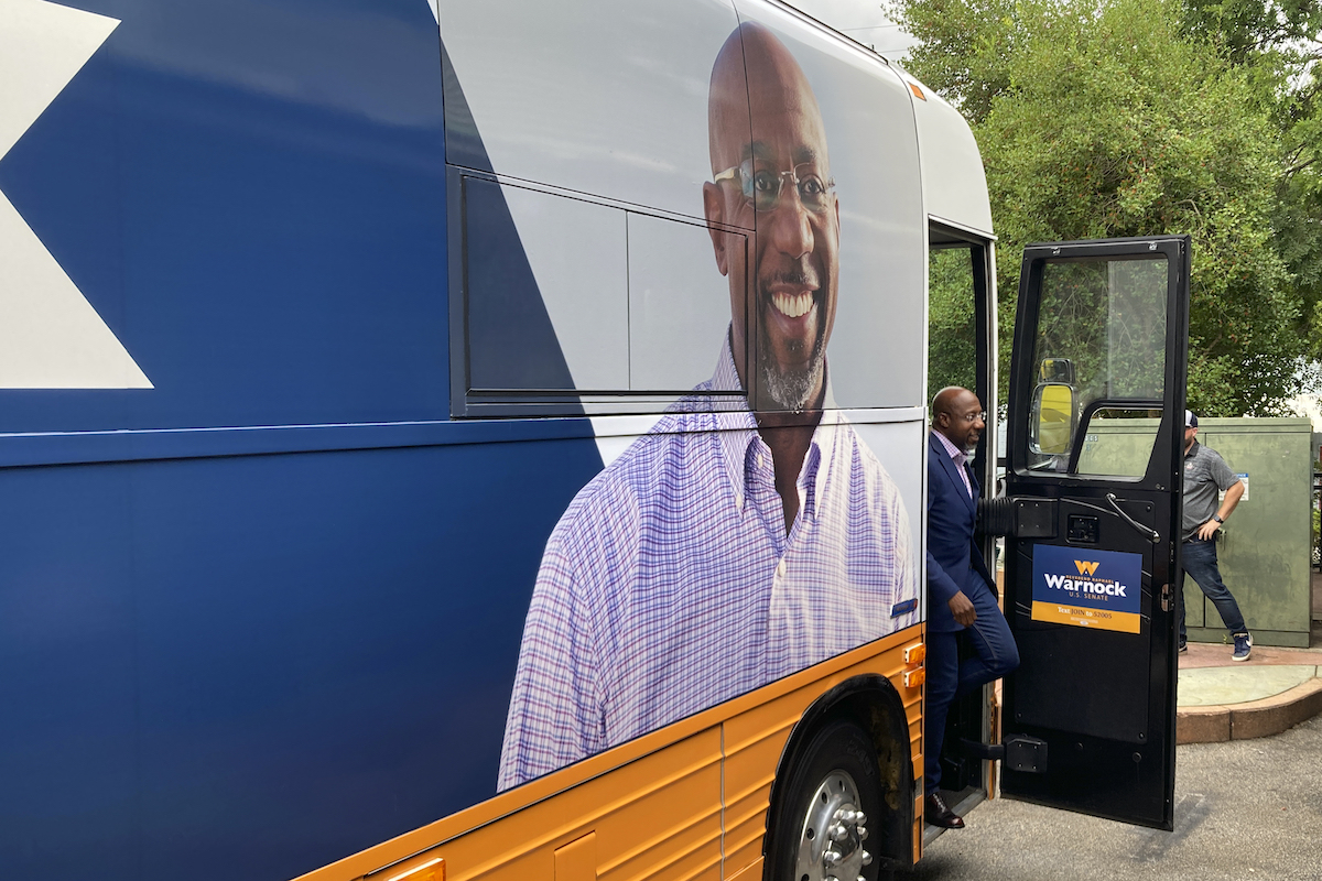 Warnock bus tour