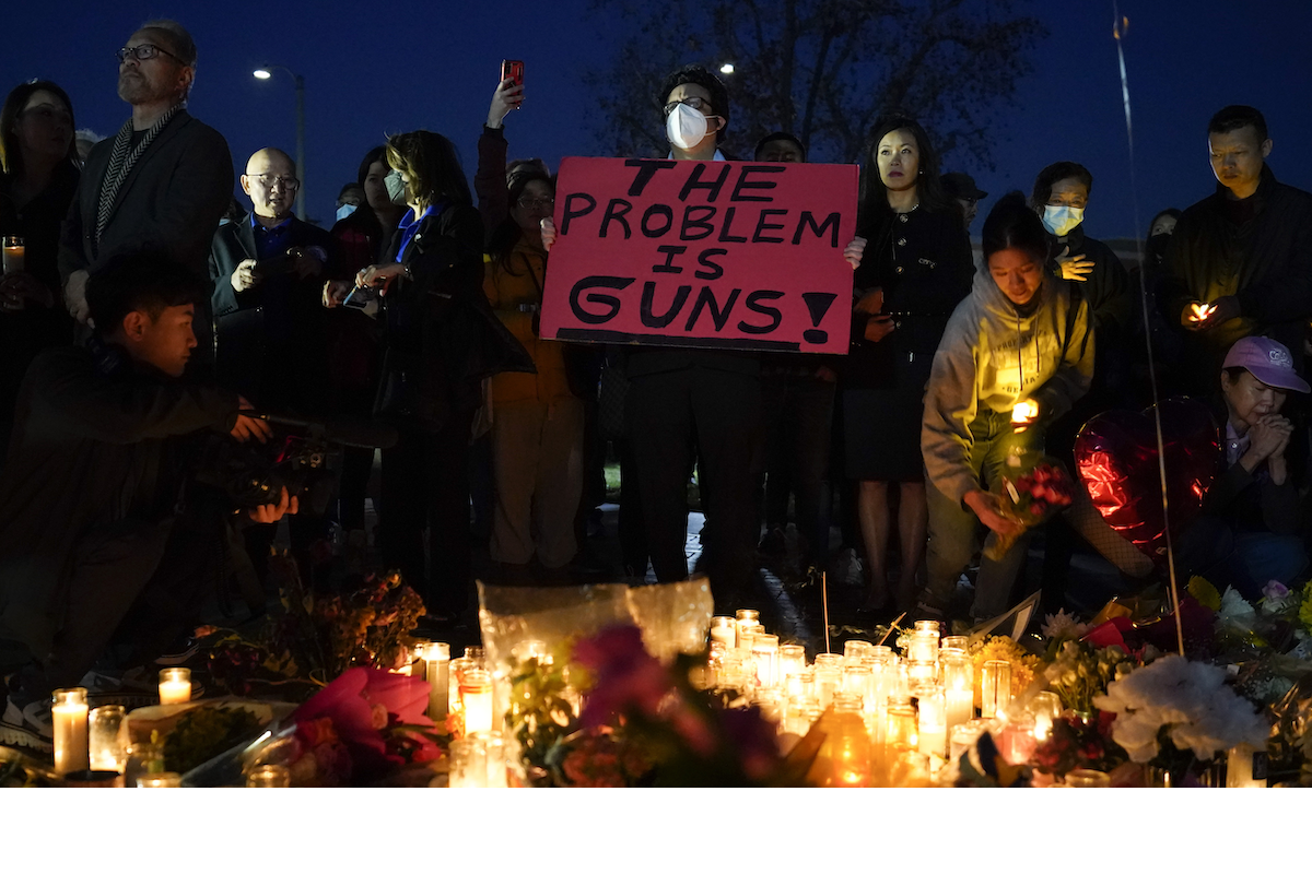 Vigil in Monterey Park after shooting Jan. 24, 2023