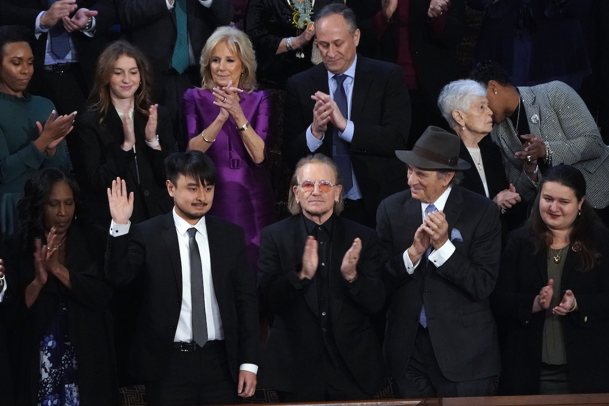 Brandon Tsay, Bono at SOTU in gallery 2023