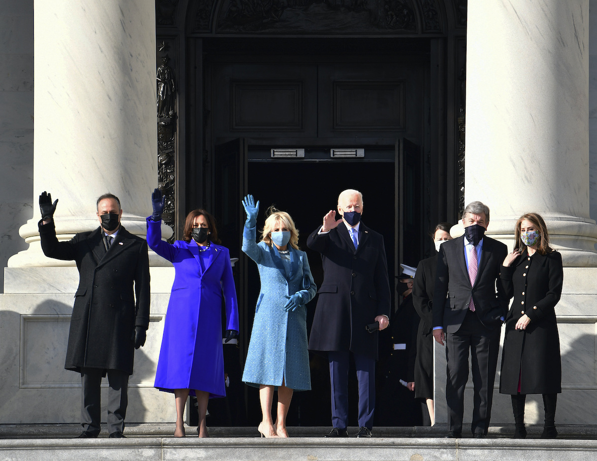 Biden arrives at Capitol for inauguration