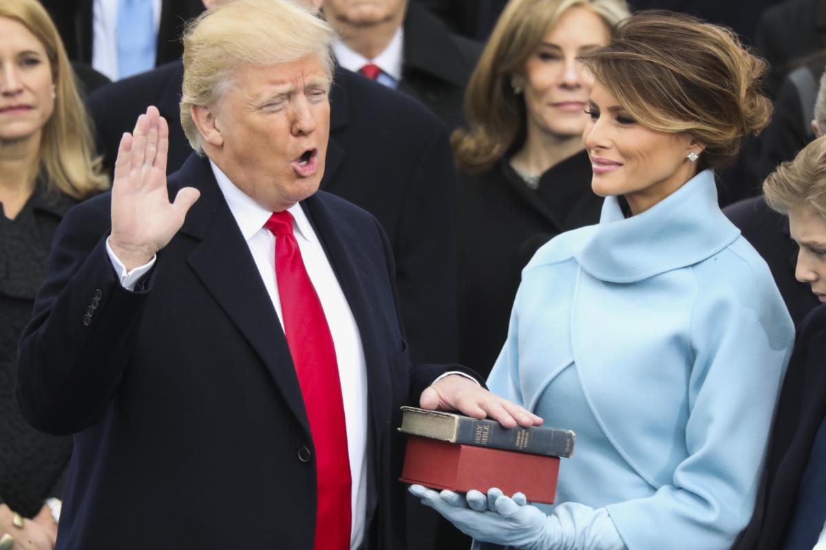 Trump inauguration Twitter feed picture