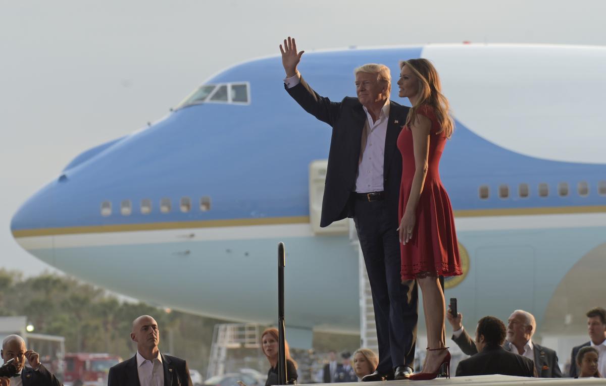 Donald Trump at Melbourne campaign rally