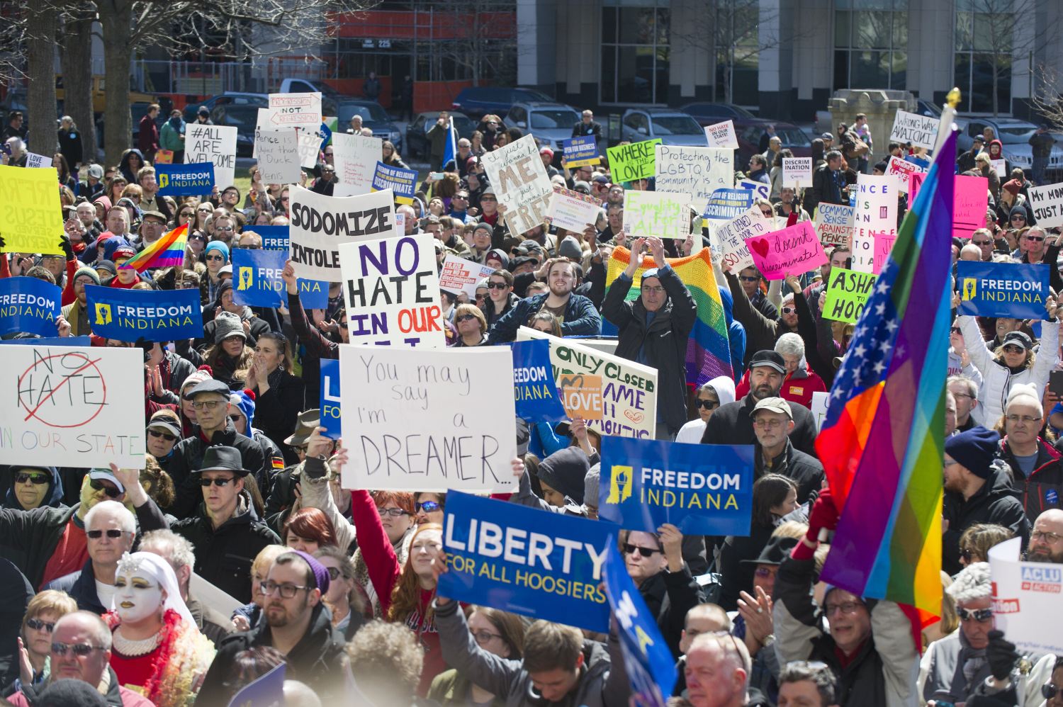 Religious freedom protest