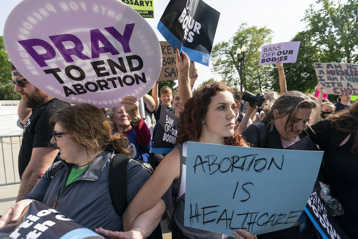 Abortion demonstrators US SCOTUS 05.03.2022